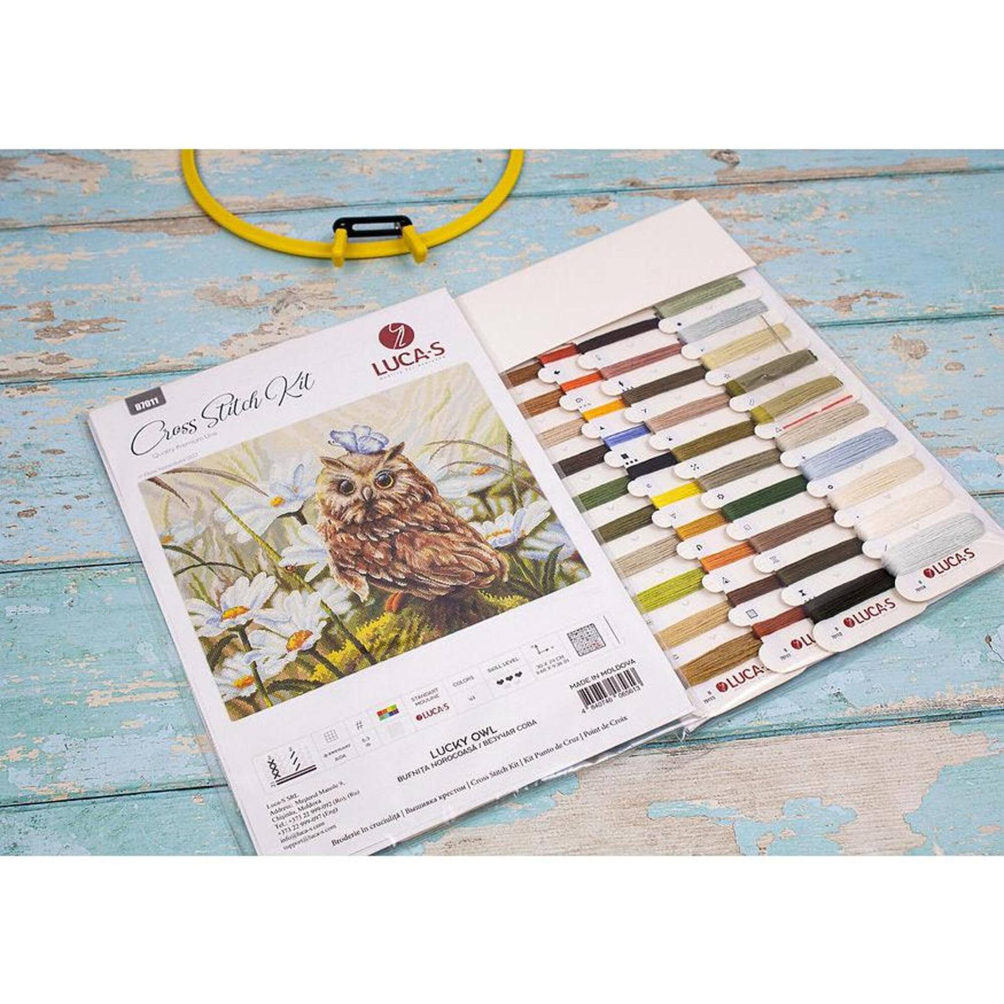 Luca-s Lucky Owl Counted Cross Stitch Kit